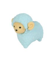 Viskelæder, får, blå