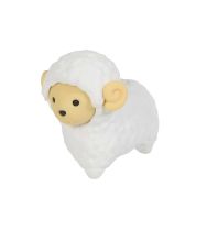 Viskelæder, får, hvid