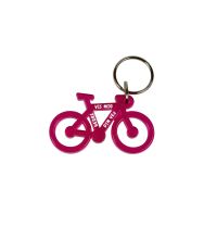 Nøglering med cykel, lyserød